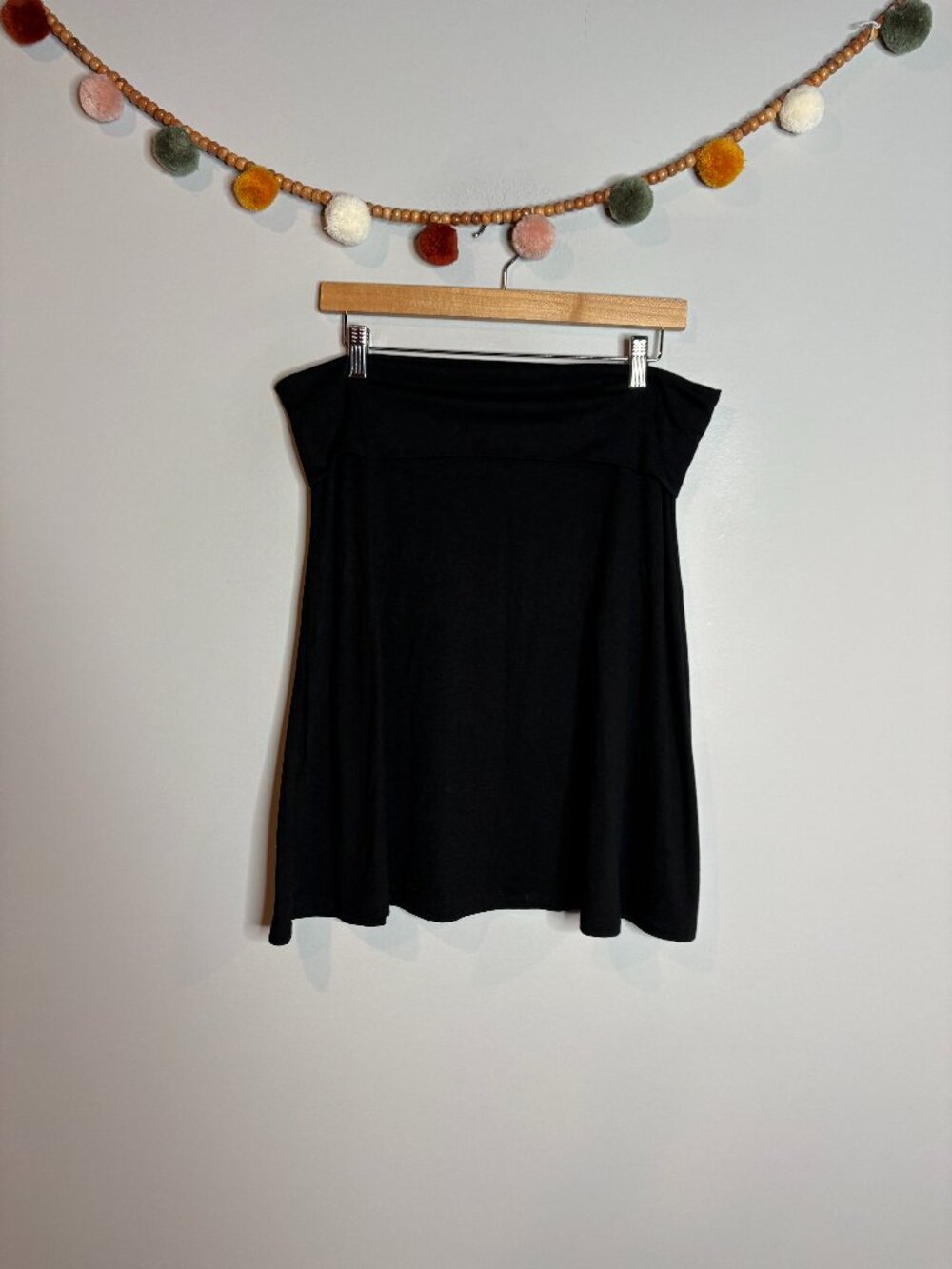 🔆 Y2K Old Navy black foldover skirt